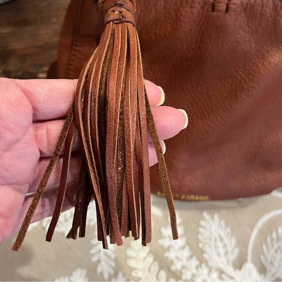 Lucky Brand Jade Leather Hobo Crossbody Bag with Tassel Accent - Picture 3 of 9